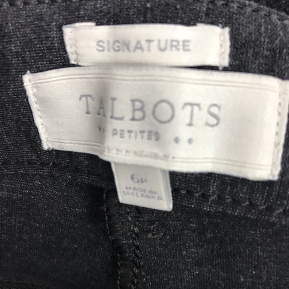 Talbots Gray Stretch Career 6 Petite Straight - Picture 5 of 6